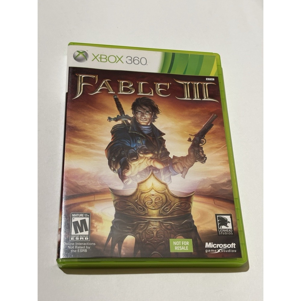 Fable 3 III (Microsoft‎ Xbox 360, 2010)  COMPLETE GAME STUDIOS LIONHEAD MATURE